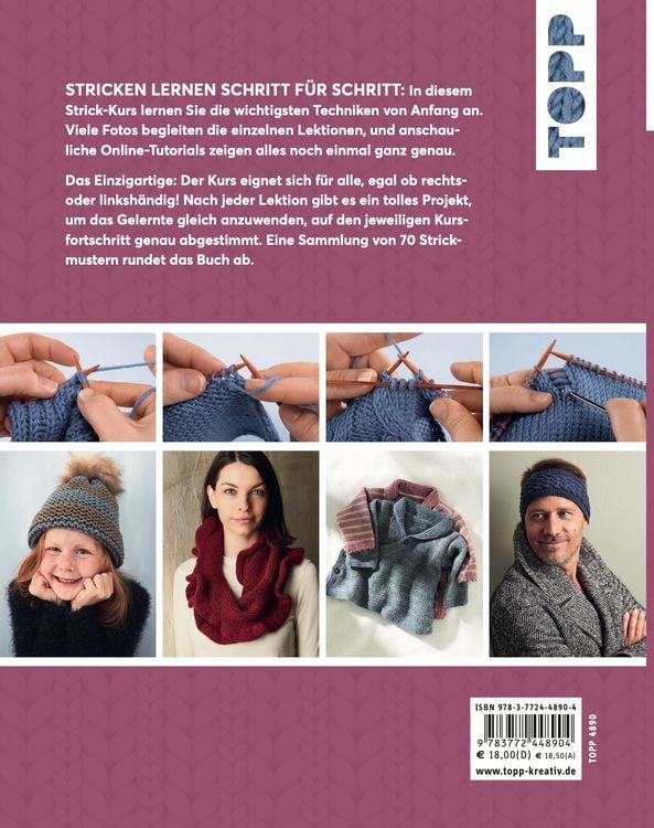 Stricken basics - Alle Techniken auch für Linkshänder!