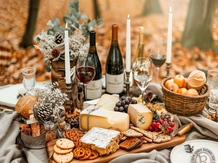 Produktbild: CALVENDO Puzzle K&auml;se und Wein, die perfekte Kombination | 1000 Teile Lege-Gr&ouml;&szlig;e 64x48cm Foto-Puzzle f&uuml;r gl&uuml;ckliche Stunden