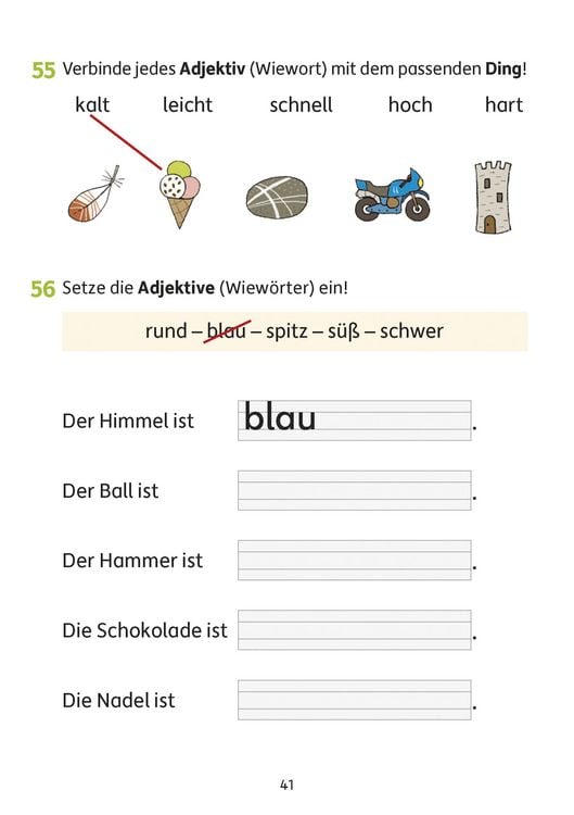 Produktbild: Deutsch 1./2. Klasse &Uuml;bungsheft - Grammatik