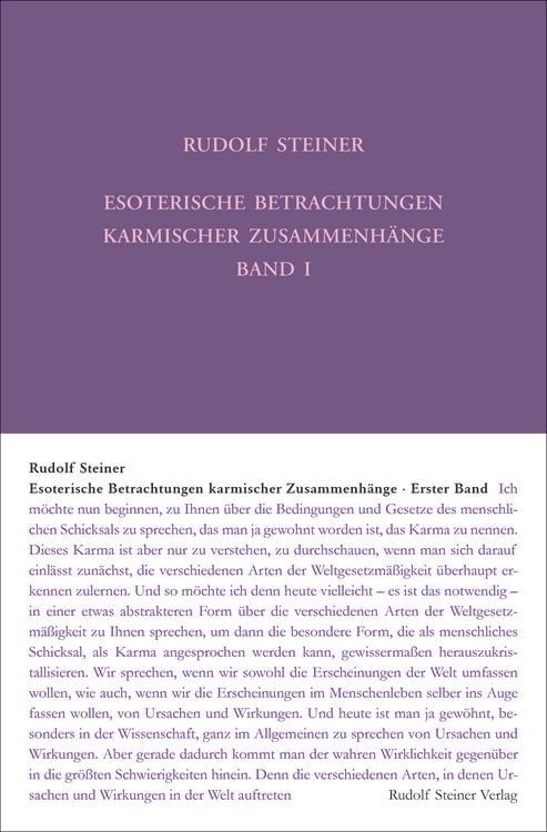 Produktbild: Esoterische Betrachtungen karmischer Zusammenh&auml;nge