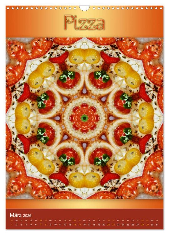 Produktbild: Kulinarische Mandalas (Wandkalender 2026 DIN A3 hoch), CALVENDO Monatskalender