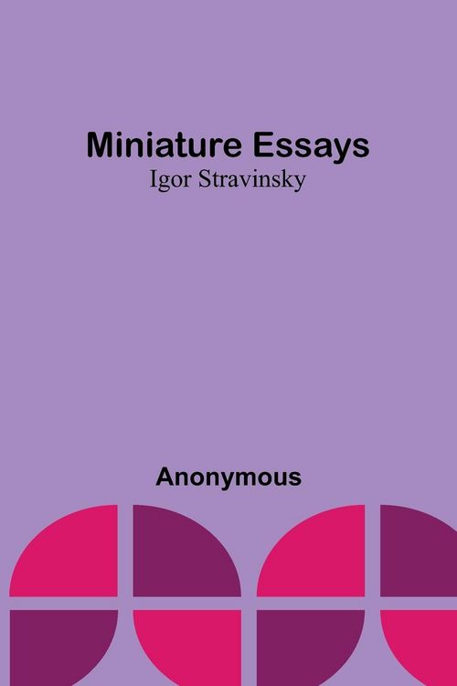 Produktbild: Miniature essays