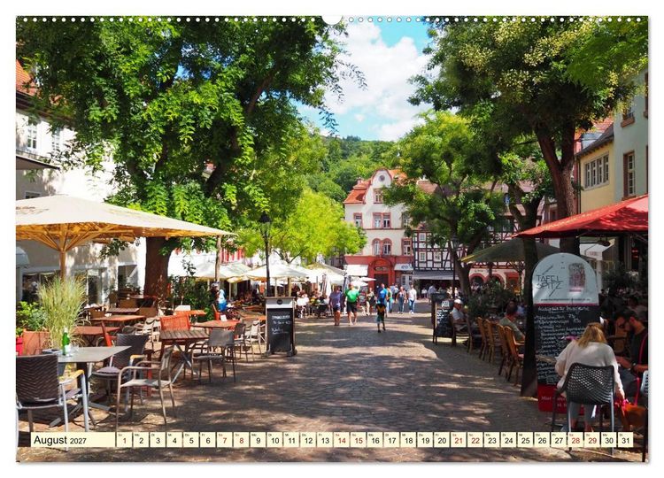 Produktbild: Weinheim im Herzen der Bergstra&szlig;e (hochwertiger Premium Wandkalender 2027 DIN A2 quer), Kunstdruck in Hochglanz