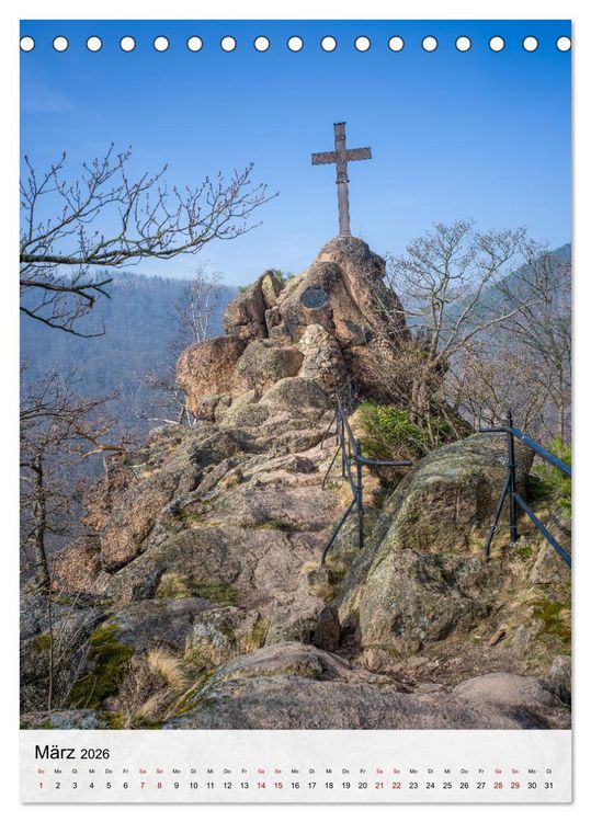 Produktbild: Harzer Landschaften - 12 Monate im Naturparadies Harz (Tischkalender 2026 DIN A5 hoch), CALVENDO Monatskalender