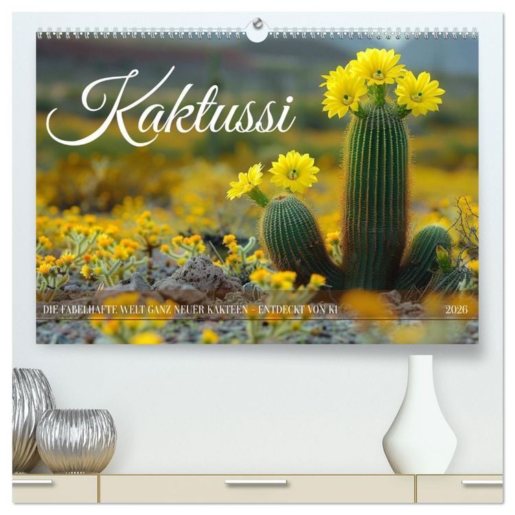Kaktussi (hochwertiger Premium Wandkalender 2026 DIN A2 quer), Kunstdruck  in Hochglanz" kaufen