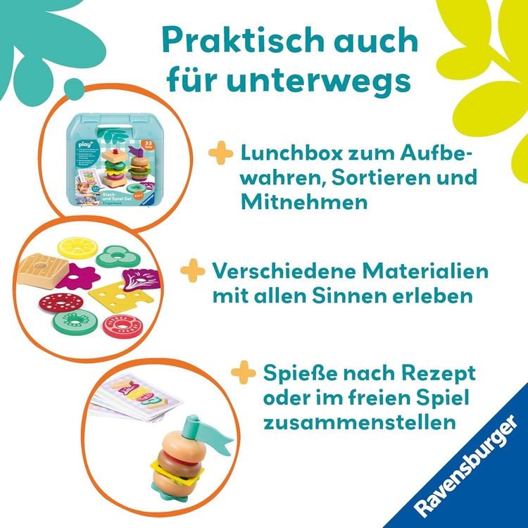 Produktbild: Play+ Steck- und Spiel-Set: Fingerfood - ab 1,5 Jahre