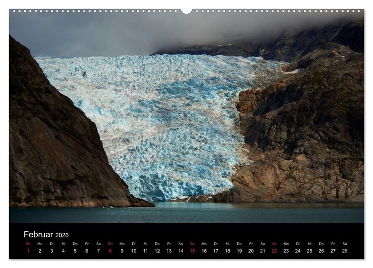 Produktbild: Gr&ouml;nland by Andr&eacute; Poling (hochwertiger Premium Wandkalender 2026 DIN A2 quer), Kunstdruck in Hochglanz