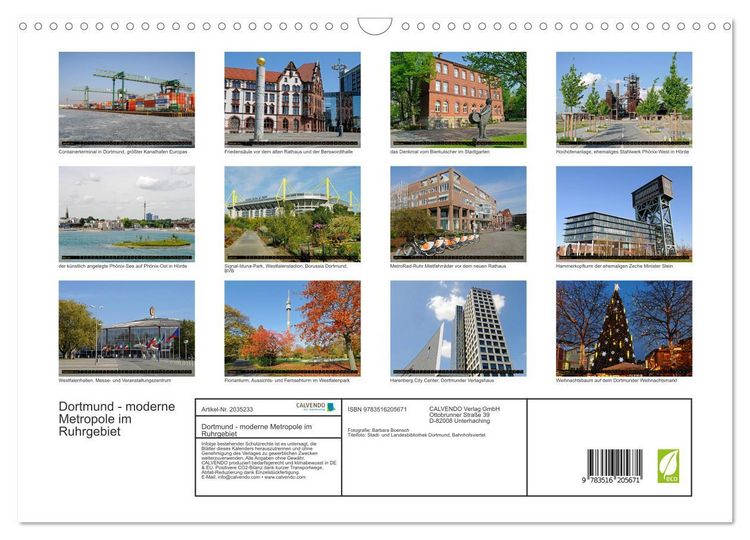 Produktbild: Dortmund - moderne Metropole im Ruhrgebiet (Wandkalender 2026 DIN A3 quer), CALVENDO Monatskalender