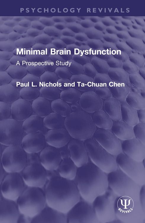 Produktbild: Nichols, P: Minimal Brain Dysfunction
