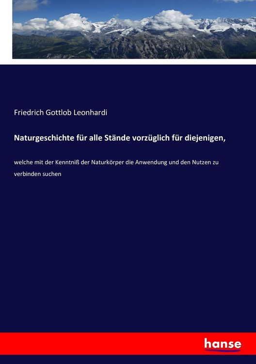 Produktbild: Naturgeschichte f&uuml;r alle St&auml;nde vorz&uuml;glich f&uuml;r diejenigen,