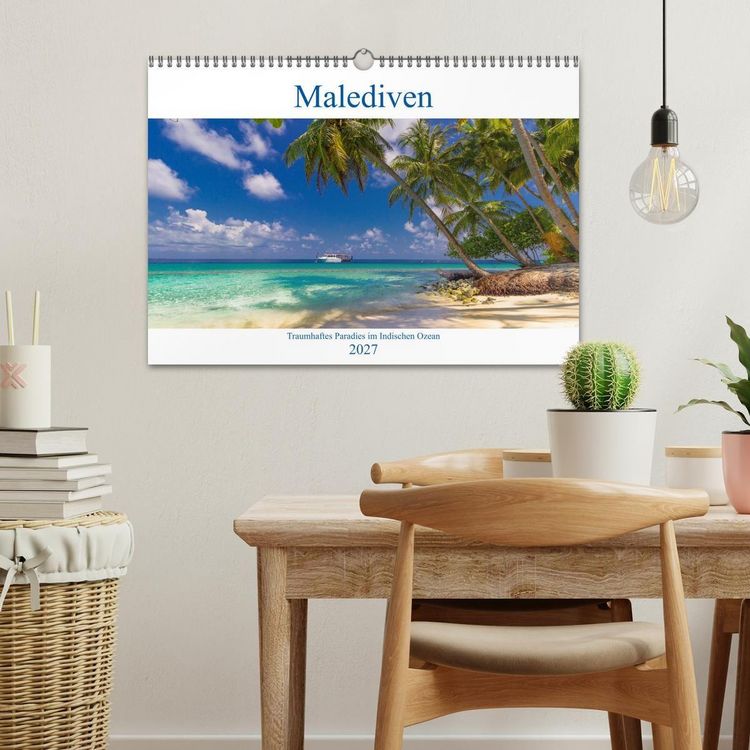 Produktbild: Malediven - Traumhaftes Paradies im Indischen Ozean (Wandkalender 2027 DIN A3 quer), CALVENDO Monatskalender