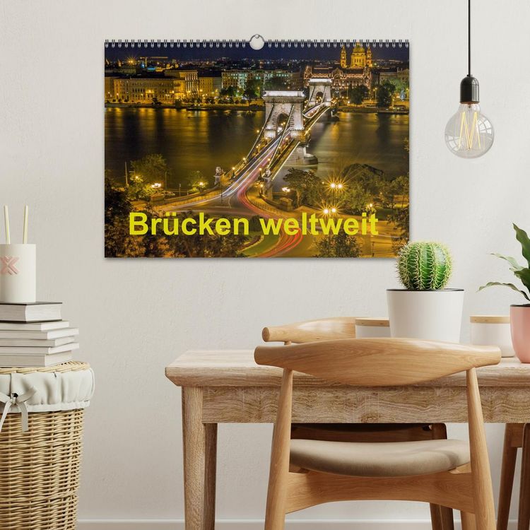 Produktbild: Br&uuml;cken weltweit (Wandkalender 2026 DIN A3 quer), CALVENDO Monatskalender