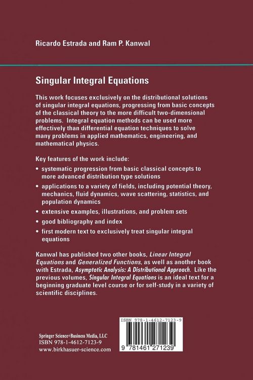 Produktbild: Singular Integral Equations