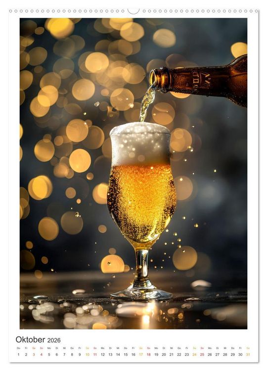 Produktbild: Cooles Bier - K&ouml;stliches aus der Natur. (Wandkalender 2026 DIN A2 hoch), CALVENDO Monatskalender