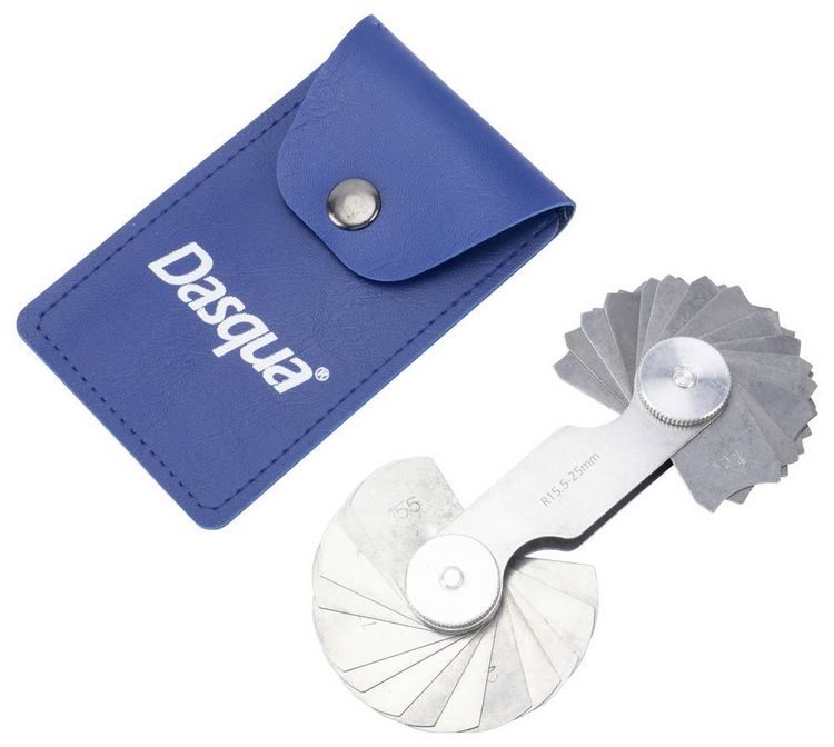 Produktbild: Dasqua 1351-0005 Radiuslehre metrisch 1.0 - 7.0mm