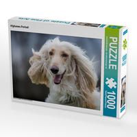 Produktbild: CALVENDO Puzzle Afghanen-Portrait | 1000 Teile Lege-Gr&ouml;&szlig;e 64x48cm Foto-Puzzle f&uuml;r gl&uuml;ckliche Stunden