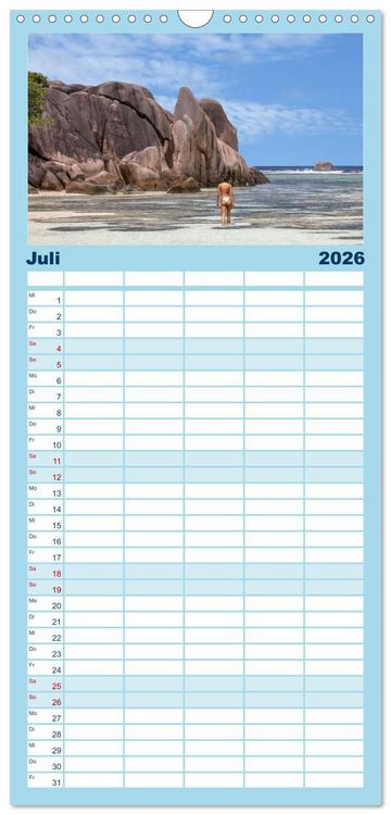 Produktbild: Familienplaner 2026 - Seychellen - Trauminseln im Indischen Ozean mit 5 Spalten (Wandkalender, 21 x 45 cm) CALVENDO