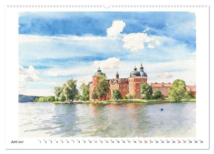 Produktbild: Schweden - Weites Land (Wandkalender 2027 DIN A2 quer), CALVENDO Monatskalender