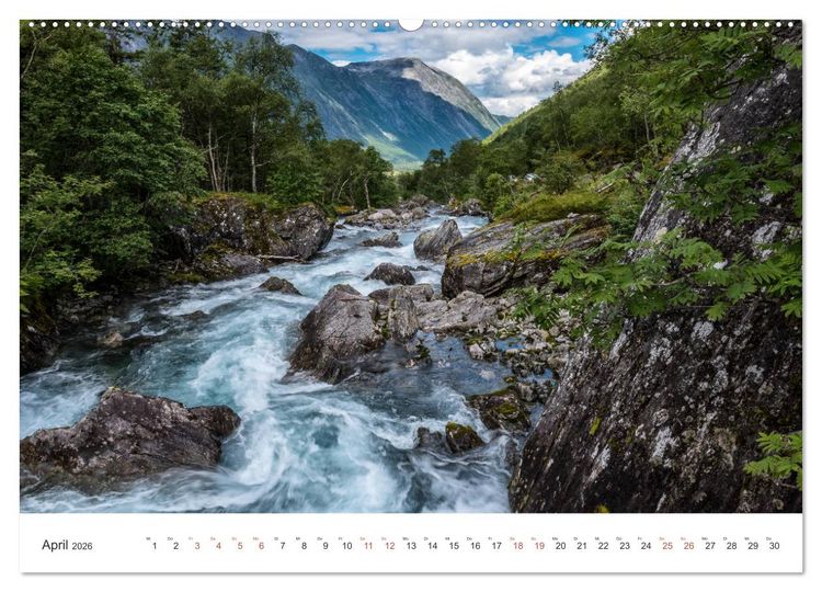 Produktbild: Nordland &ndash; Die Weite Skandinaviens (Wandkalender 2026 DIN A2 quer), CALVENDO Monatskalender