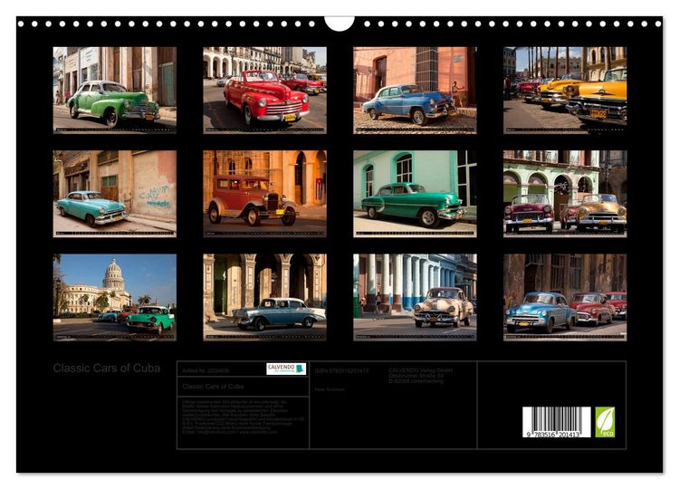 Produktbild: Classic Cars of Cuba (Wandkalender 2026 DIN A3 quer), CALVENDO Monatskalender