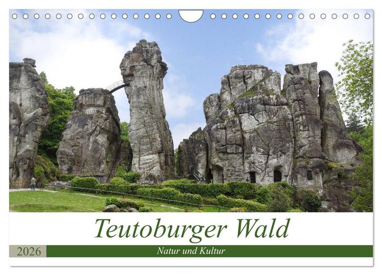 Produktbild: Teutoburger Wald - Natur und Kultur (Wandkalender 2026 DIN A4 quer), CALVENDO Monatskalender