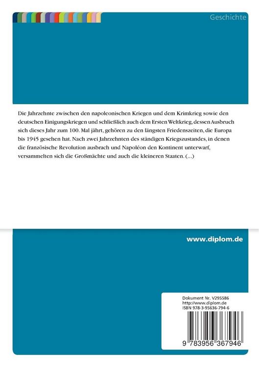 Produktbild: Die britische Au&szlig;enpolitik zwischen 1815 und 1832 und die Schaffung des europ&auml;ischen Gleichgewichts