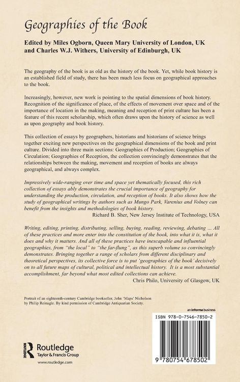 Produktbild: Geographies of the Book
