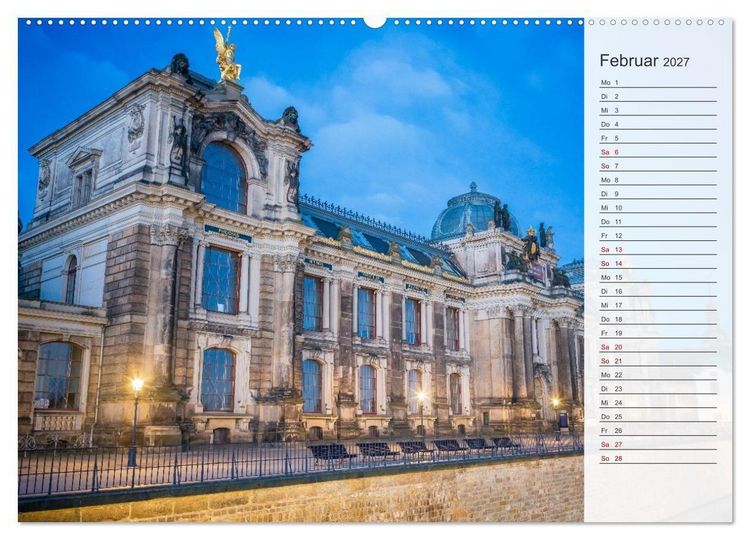 Produktbild: Dresden an der Elbe - Der Planer (hochwertiger Premium Wandkalender 2027 DIN A2 quer), Kunstdruck in Hochglanz