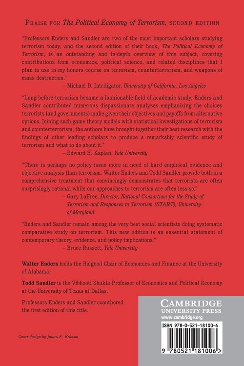 Produktbild: The Political Economy of Terrorism