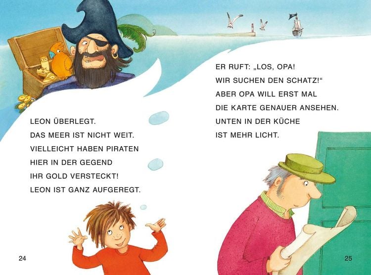 Produktbild: Duden Leseprofi &ndash; Grossbuchstaben: die Geheimnisvolle Schatzkarte, Erstes Lesen