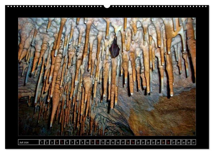 Produktbild: H&ouml;hlen, Stalaktiten und Stalagmiten (Wandkalender 2026 DIN A2 quer), CALVENDO Monatskalender