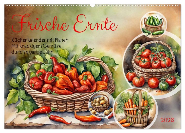 Produktbild: Frische Ernte (Wandkalender 2026 DIN A2 quer), CALVENDO Monatskalender