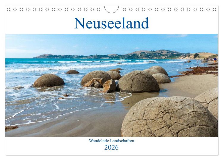 Produktbild: Neuseeland - Wandelnde Landschaften (Wandkalender 2026 DIN A4 quer), CALVENDO Monatskalender