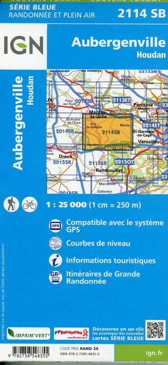 Produktbild: Aubergenville-Houdan 1:25 000