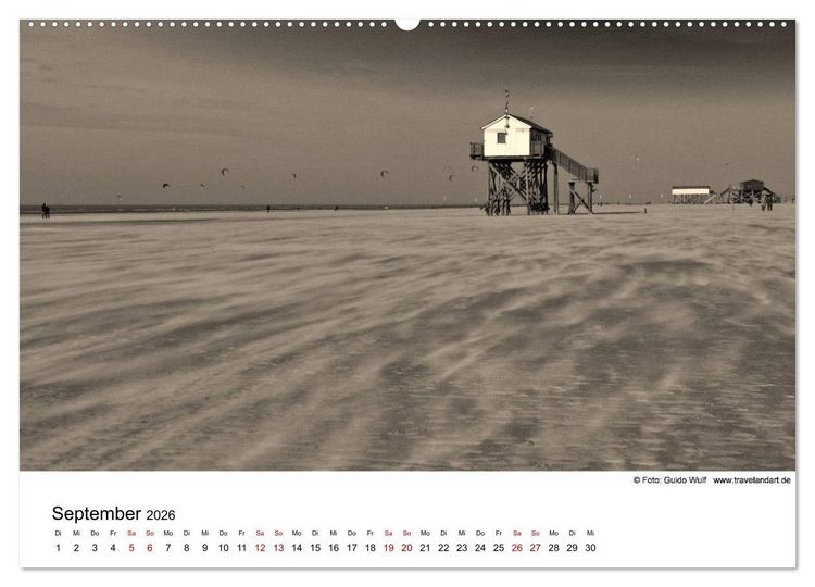 Produktbild: Sankt Peter-Ording. Ein Traum an der Nordsee (hochwertiger Premium Wandkalender 2026 DIN A2 quer), Kunstdruck in Hochglanz