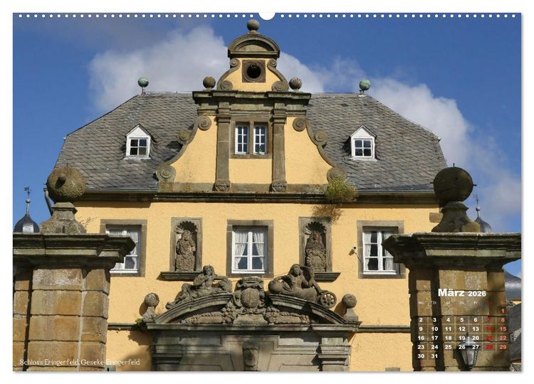Produktbild: Burgen, Schl&ouml;sser, Herrenh&auml;uer im Sauerland (Wandkalender 2026 DIN A2 quer), CALVENDO Monatskalender