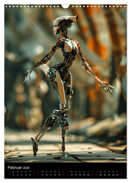 Produktbild: Roboter - Diven (Wandkalender 2026 DIN A3 hoch), CALVENDO Monatskalender