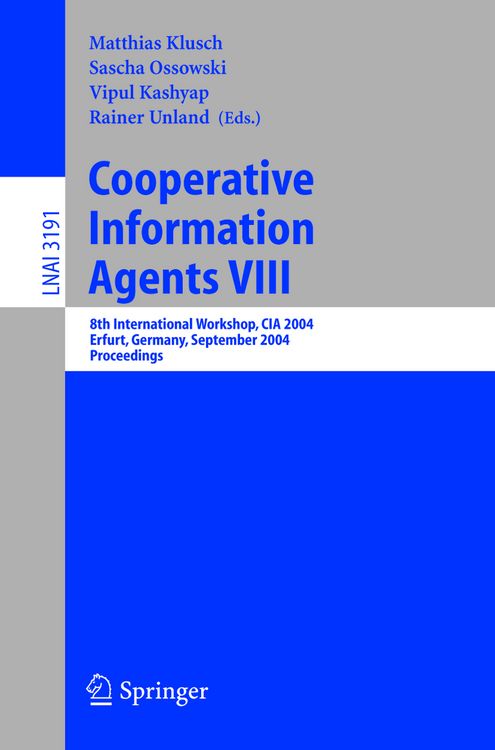 Produktbild: Cooperative Information Agents VIII