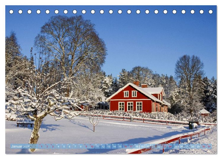 Produktbild: Verzaubertes Schweden (Tischkalender 2027 DIN A5 quer), CALVENDO Monatskalender