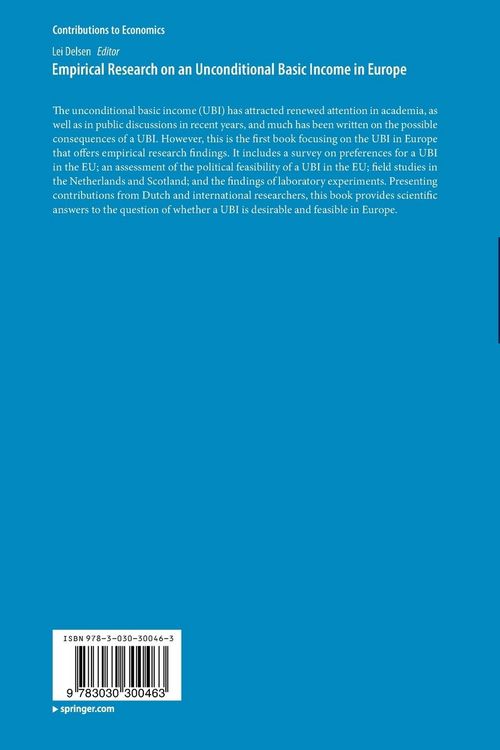 Produktbild: Empirical Research on an Unconditional Basic Income in Europe