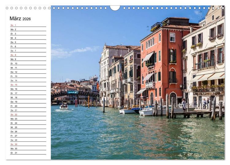 Produktbild: VENEDIG Eine Tour auf dem Canal Grande (Wandkalender 2026 DIN A3 quer), CALVENDO Monatskalender