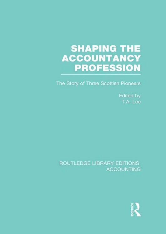 Produktbild: Shaping the Accountancy Profession (RLE Accounting)