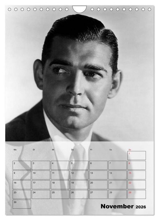 Produktbild: Filmstars - Legenden der goldenen Filmjahre (Wandkalender 2026 DIN A4 hoch), CALVENDO Monatskalender