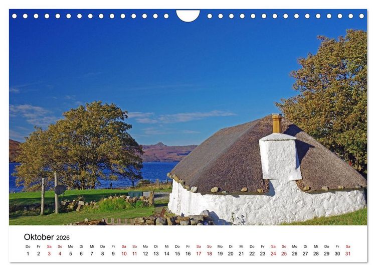 Produktbild: Von Cornwall nach Schottland (Wandkalender 2026 DIN A4 quer), CALVENDO Monatskalender