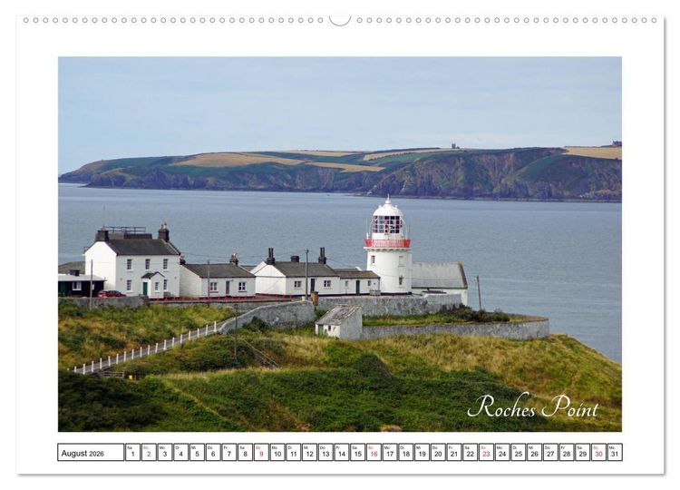 Produktbild: Irische Leuchtt&uuml;rme - Leuchtfeuer entlang Irlands wilder K&uuml;ste (Wandkalender 2026 DIN A2 quer), CALVENDO Monatskalender