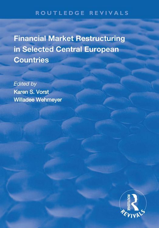 Produktbild: Financial Market Restructuring in Selected Central European Countries