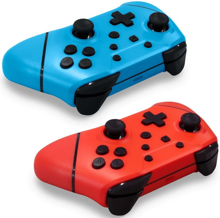 Produktbild: NuChamp Wireless Game Controller 2-Pack - blue/red [NSW]