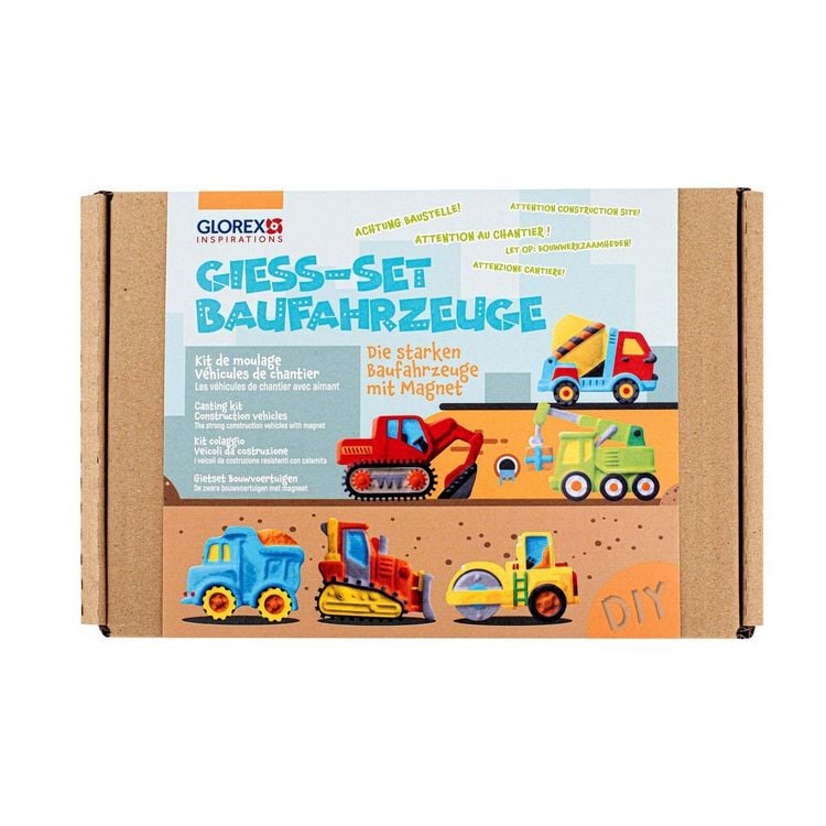Produktbild: Giess-Set Baufahrzeuge