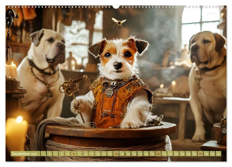 Produktbild: Pfoten Magie (Wandkalender 2026 DIN A2 quer), CALVENDO Monatskalender