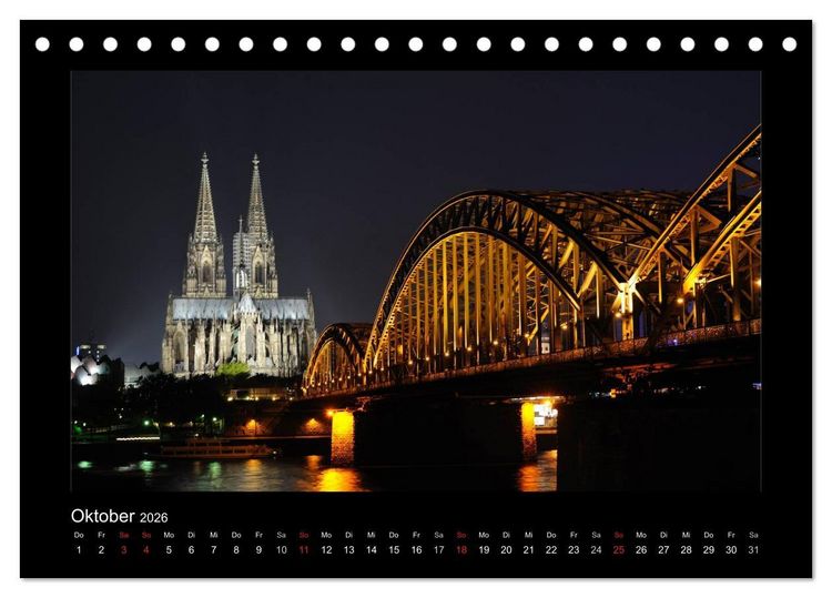 Produktbild: Br&uuml;cken weltweit (Tischkalender 2026 DIN A5 quer), CALVENDO Monatskalender